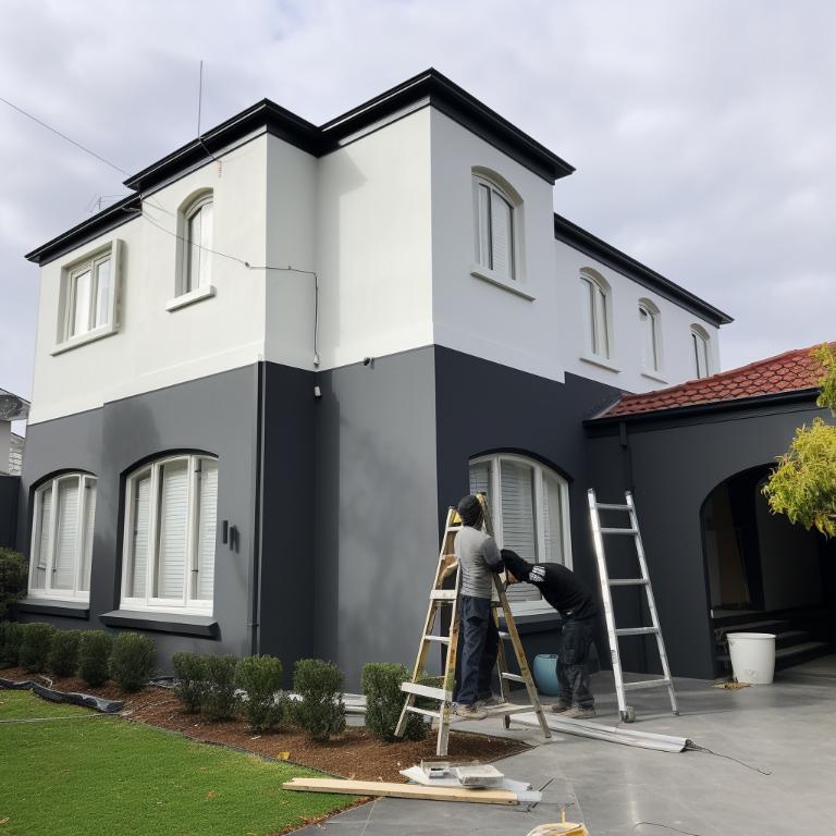 Collingwood small exterior house paint job
