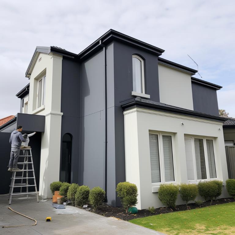 Highett small exterior house paint job