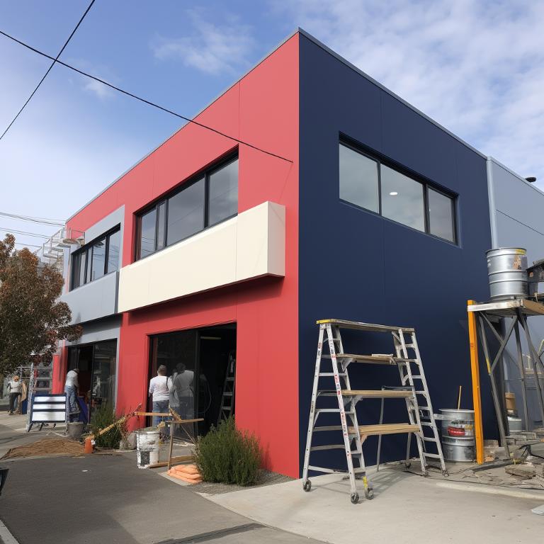 Parkville commercial building painting