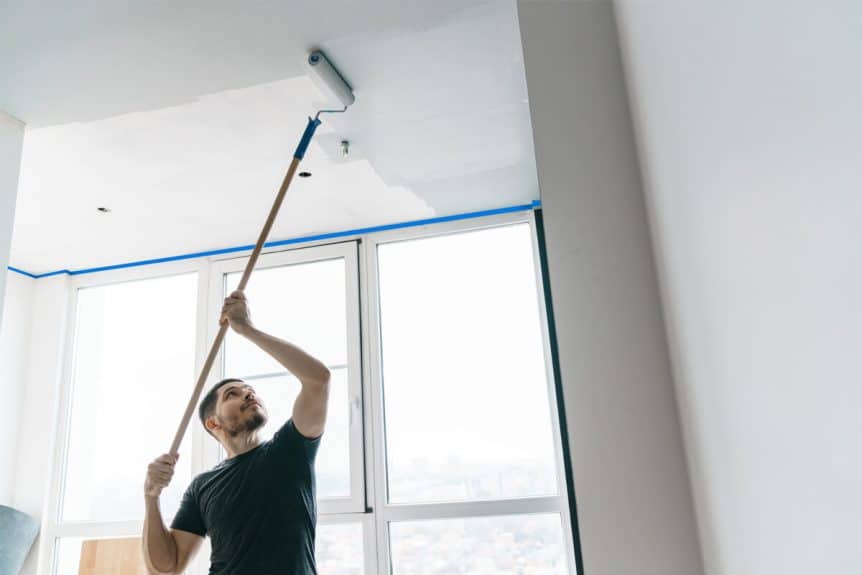 Painting the ceiling