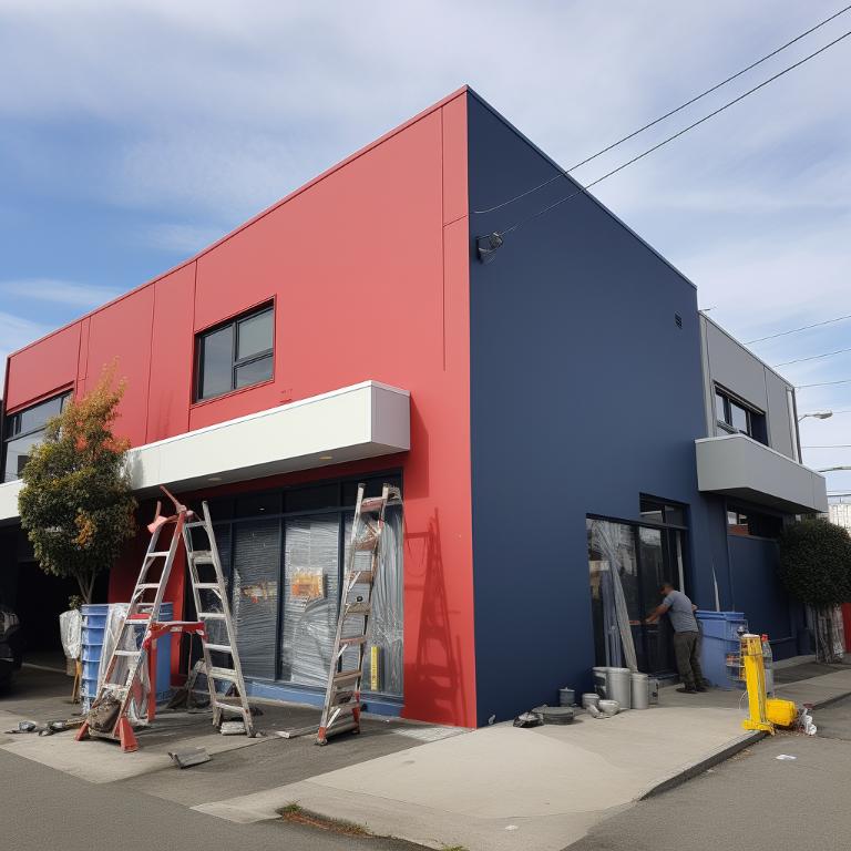 Docklands commercial building painting