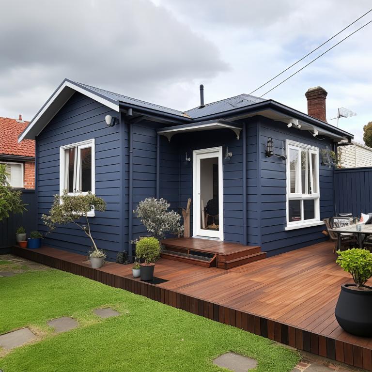 Docklands large exterior house paint job