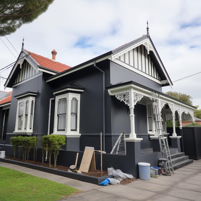 Maribyrnong large exterior house paint job