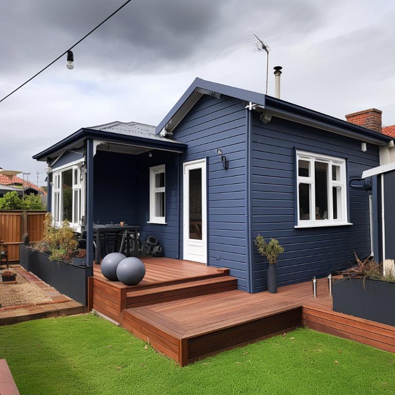 Parkville large exterior house paint job