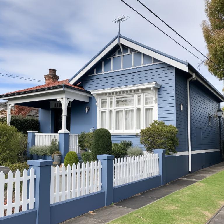 Parkville small exterior house paint job