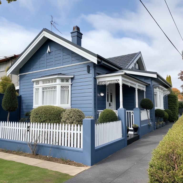 Sandringham small exterior house paint job